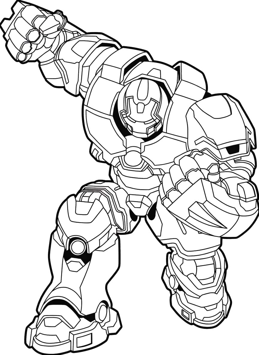 Hulkbuster omalovánka