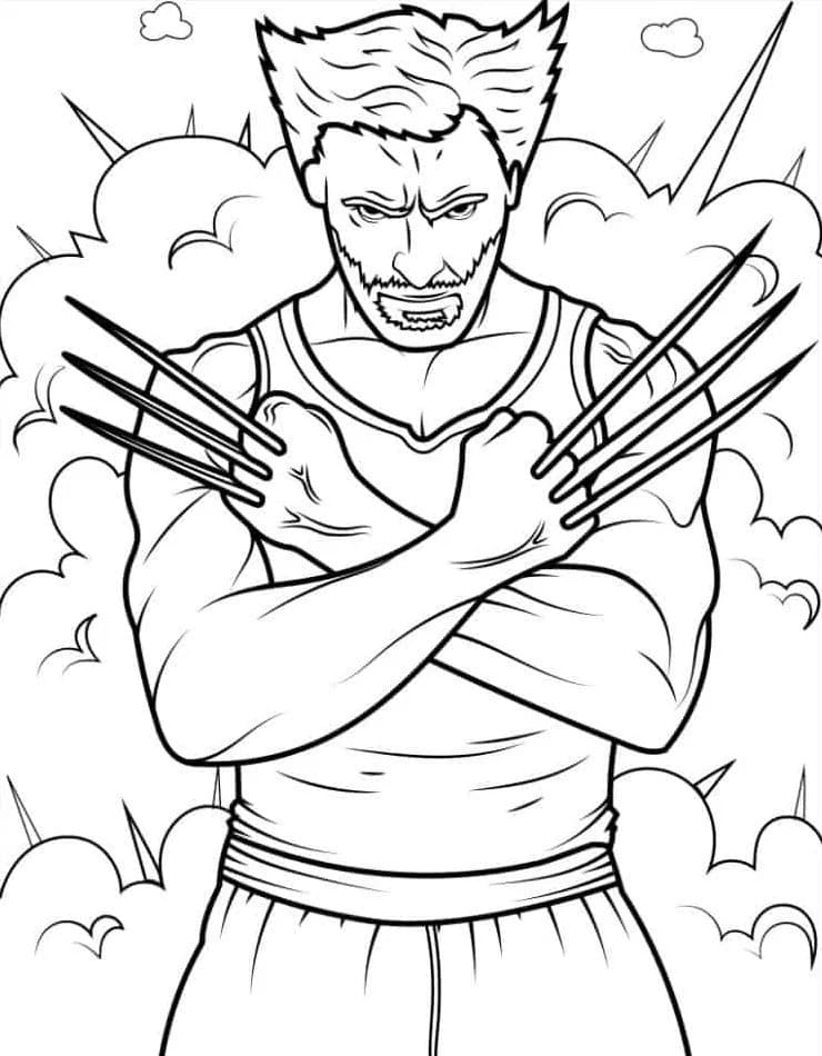 Wolverine omalovánka