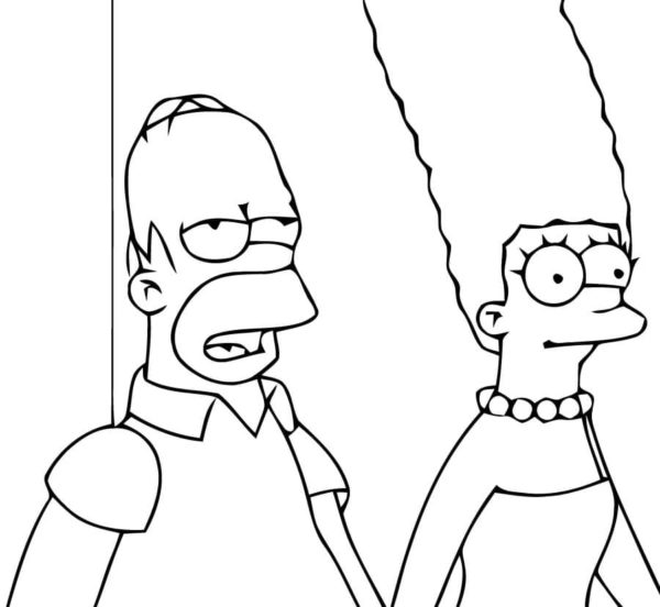 Co má Marge za lubem omalovánka