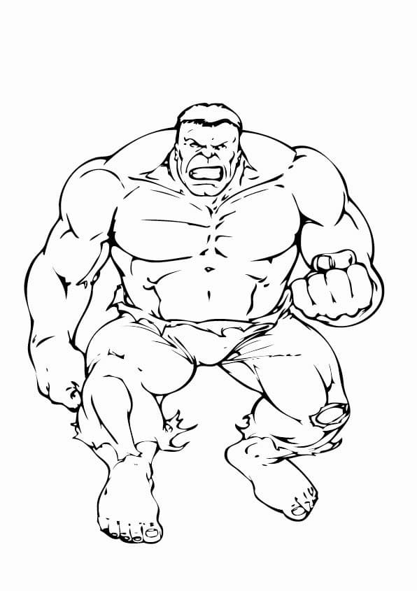 Hulk má nezměrnou fyzickou sílu, rychlost, vytrvalost, hbitost a vytrvalost omalovánka