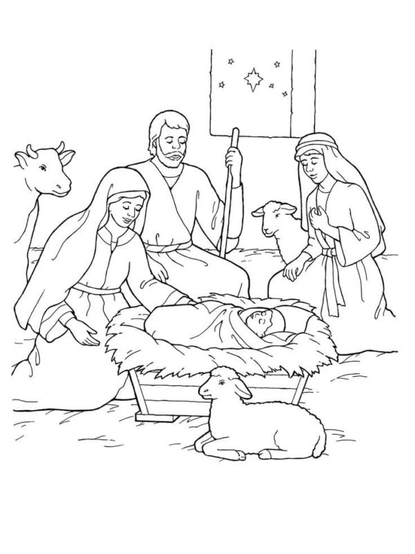 V den Ježíšových narozenin se podstata člověka spojila s božskou podstatou omalovánka