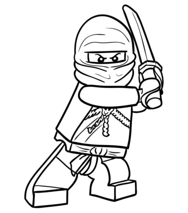 Nebezpečný ninja omalovánka