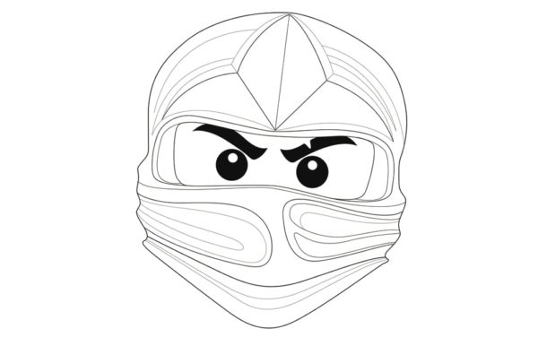 Ninja hlavy omalovánka