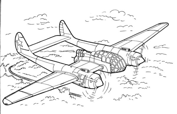 Sovětský průzkumný letoun omalovánka