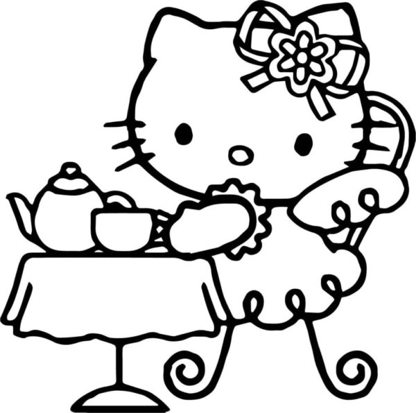 Hello Kitty omalovánky