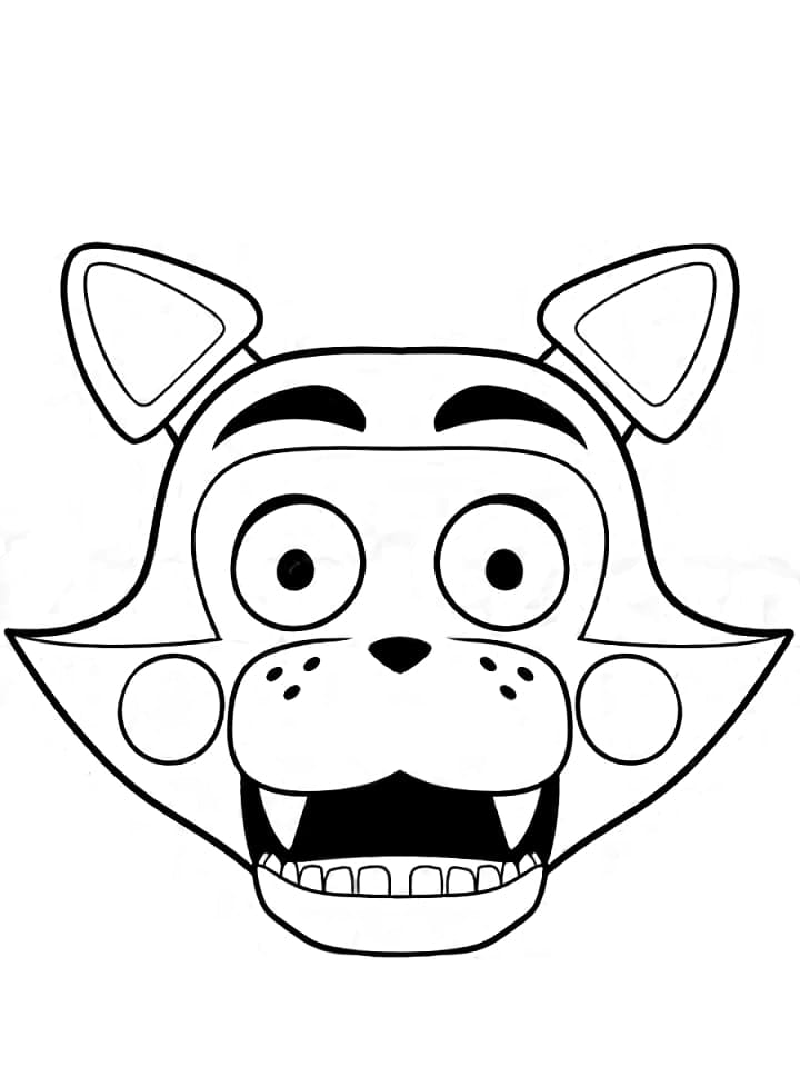 Omalovánka Nakreslete Foxy FNAF