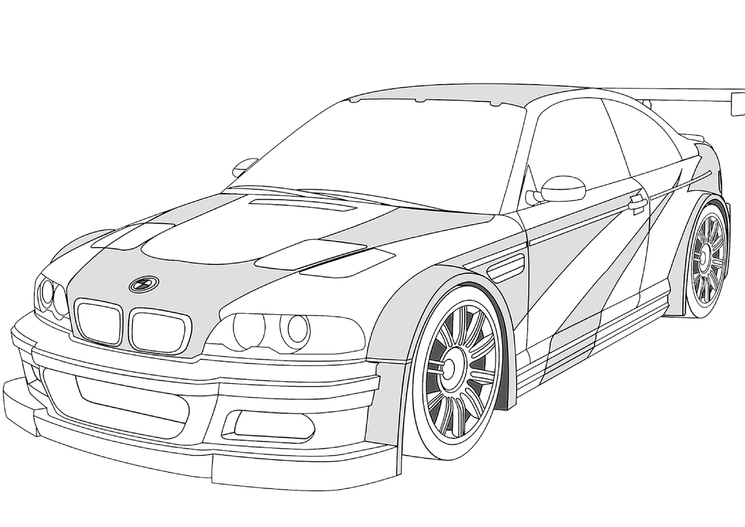 Omalovánka BMW M3 GTR omalovánka