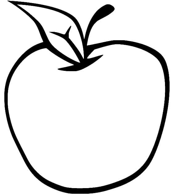 Jablko Ovoce Zdarma K Vytisknutí Omalovánky omalovánka