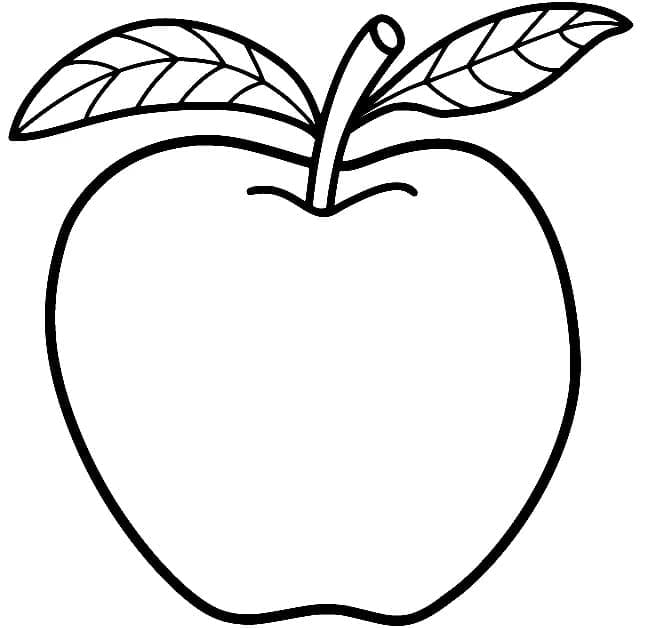 Jablko omalovánky