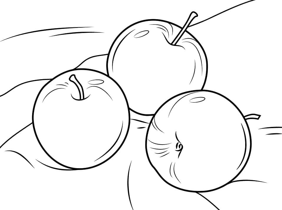 Omalovánky Tři Jablka omalovánka
