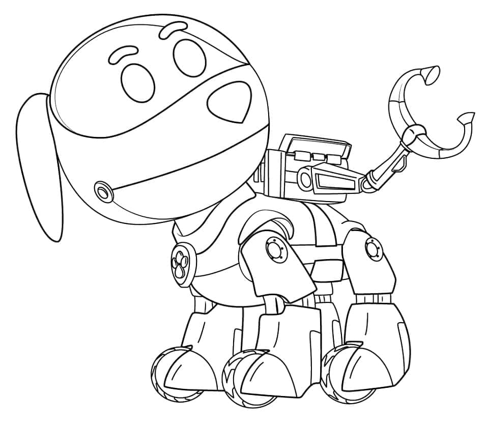 Robot Pes z Tlapková Patrola omalovánka