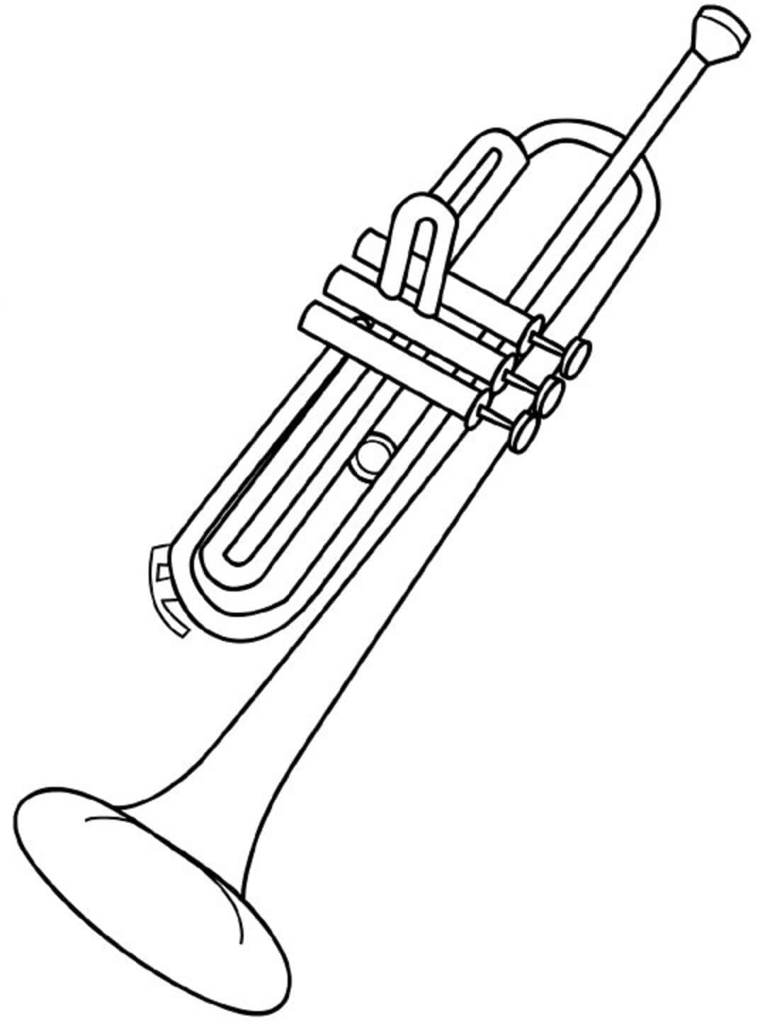 Trumpet omalovánky