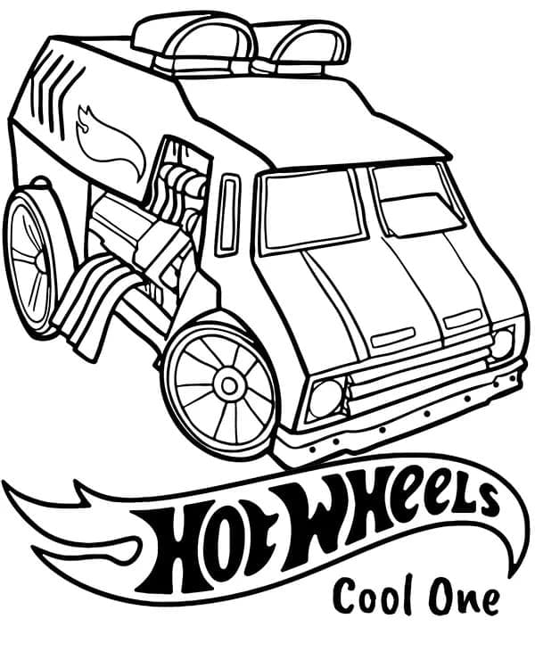 Hot Wheels omalovánky