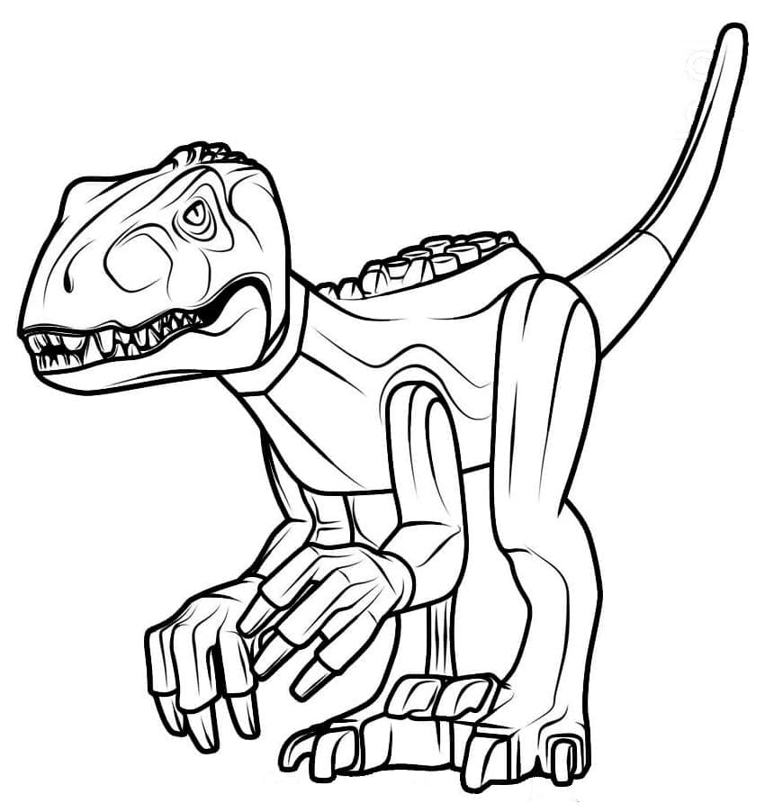 Lego Indoraptor omalovánka
