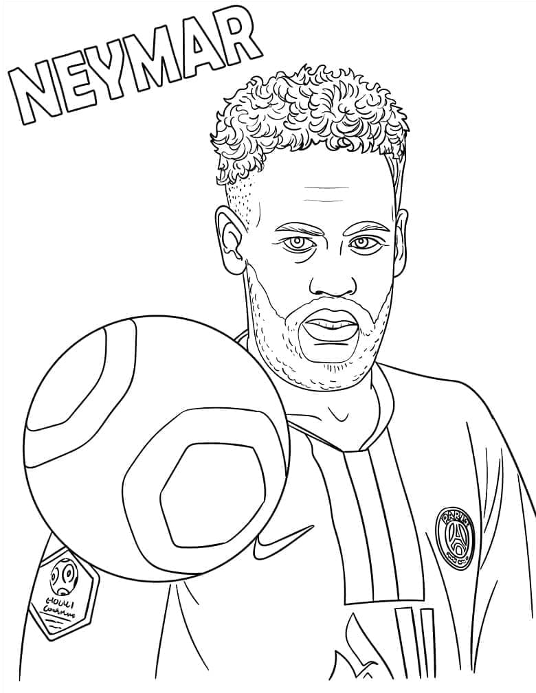 Neymarův Obraz omalovánka