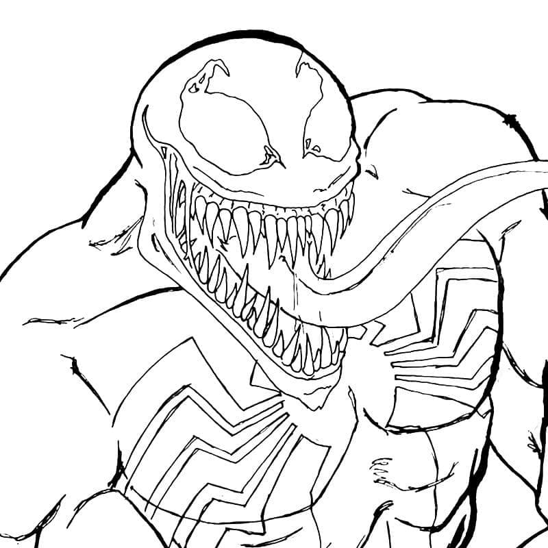Venom z Velkých úst omalovánka