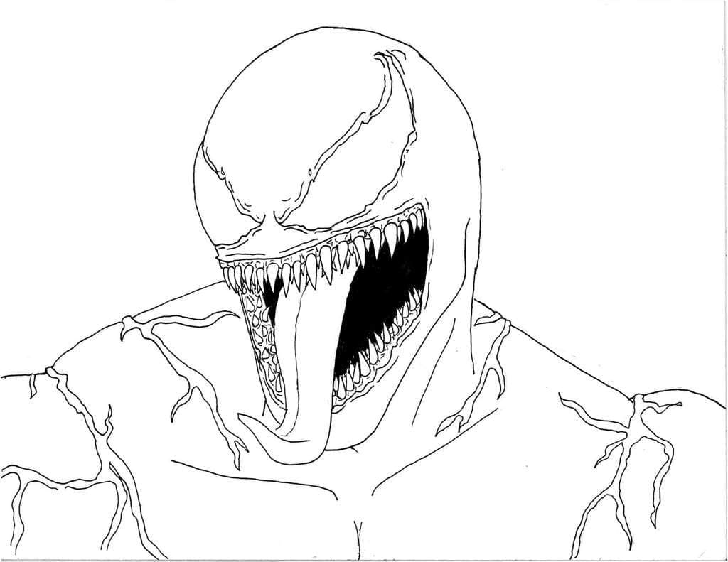 Zlý Venom omalovánka