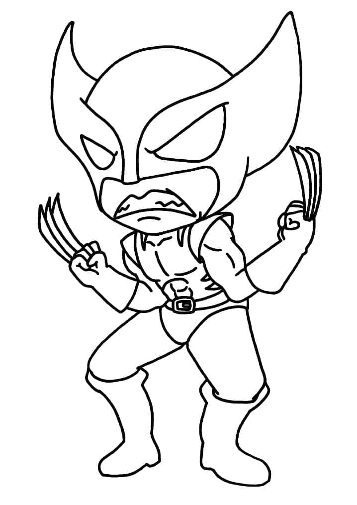 Dítě Wolverine omalovánka