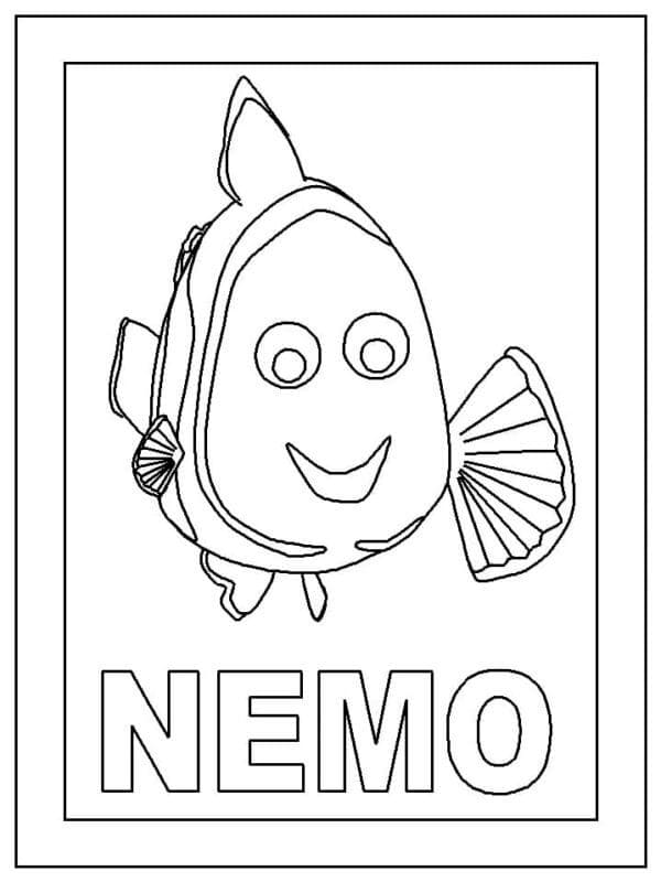 Energický Nemo omalovánka