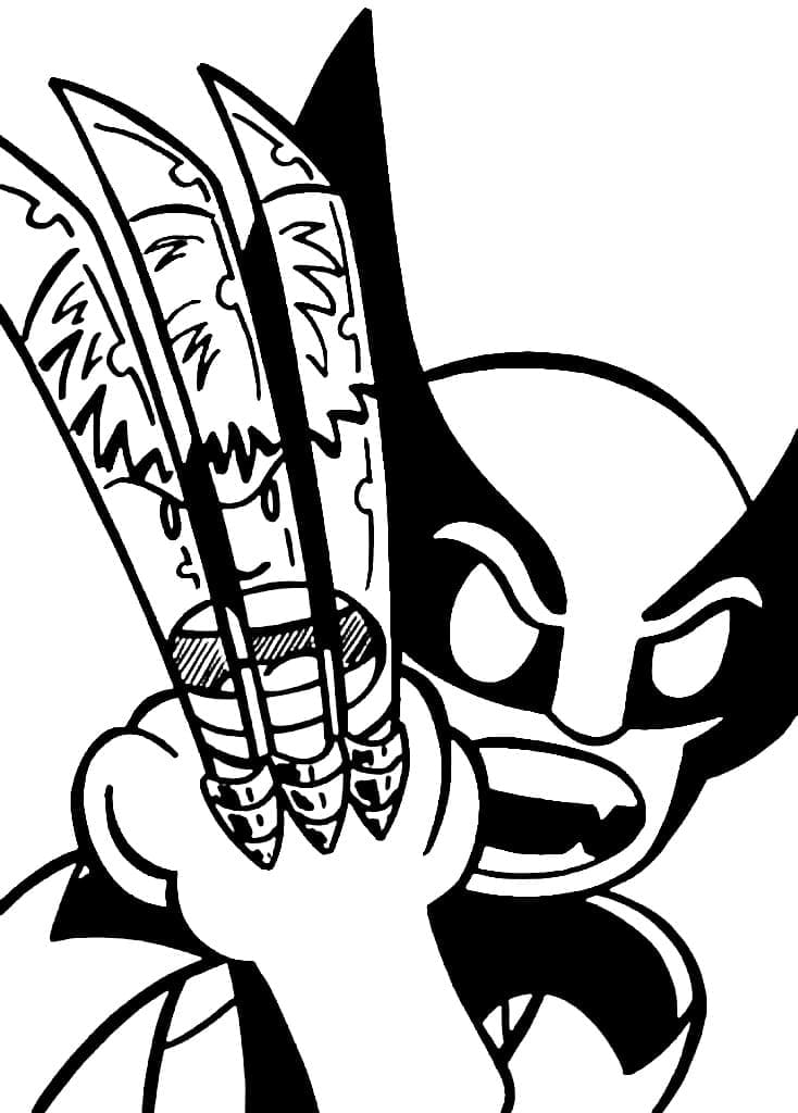 Kreslená Pohádka Wolverine omalovánka