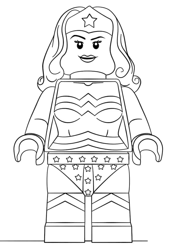 Lego Zázračná žena omalovánka