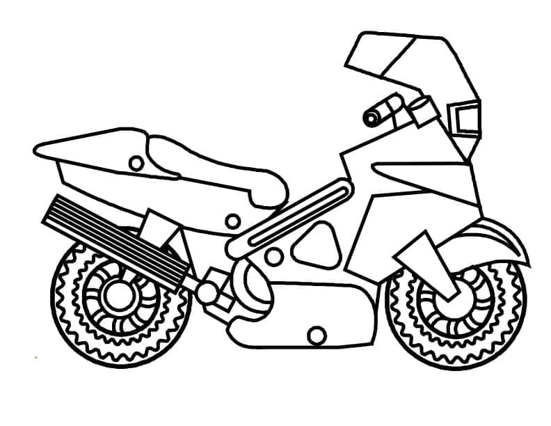 Legrační Motocykl omalovánka