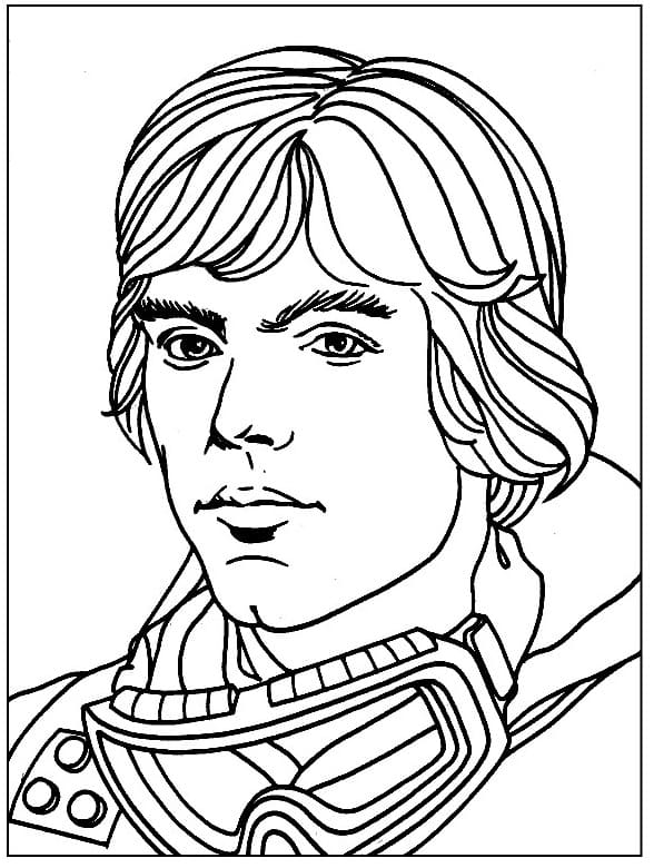 Luke Skywalker Je Obličej omalovánka