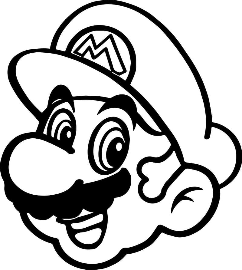 Mario Je Tvář omalovánka