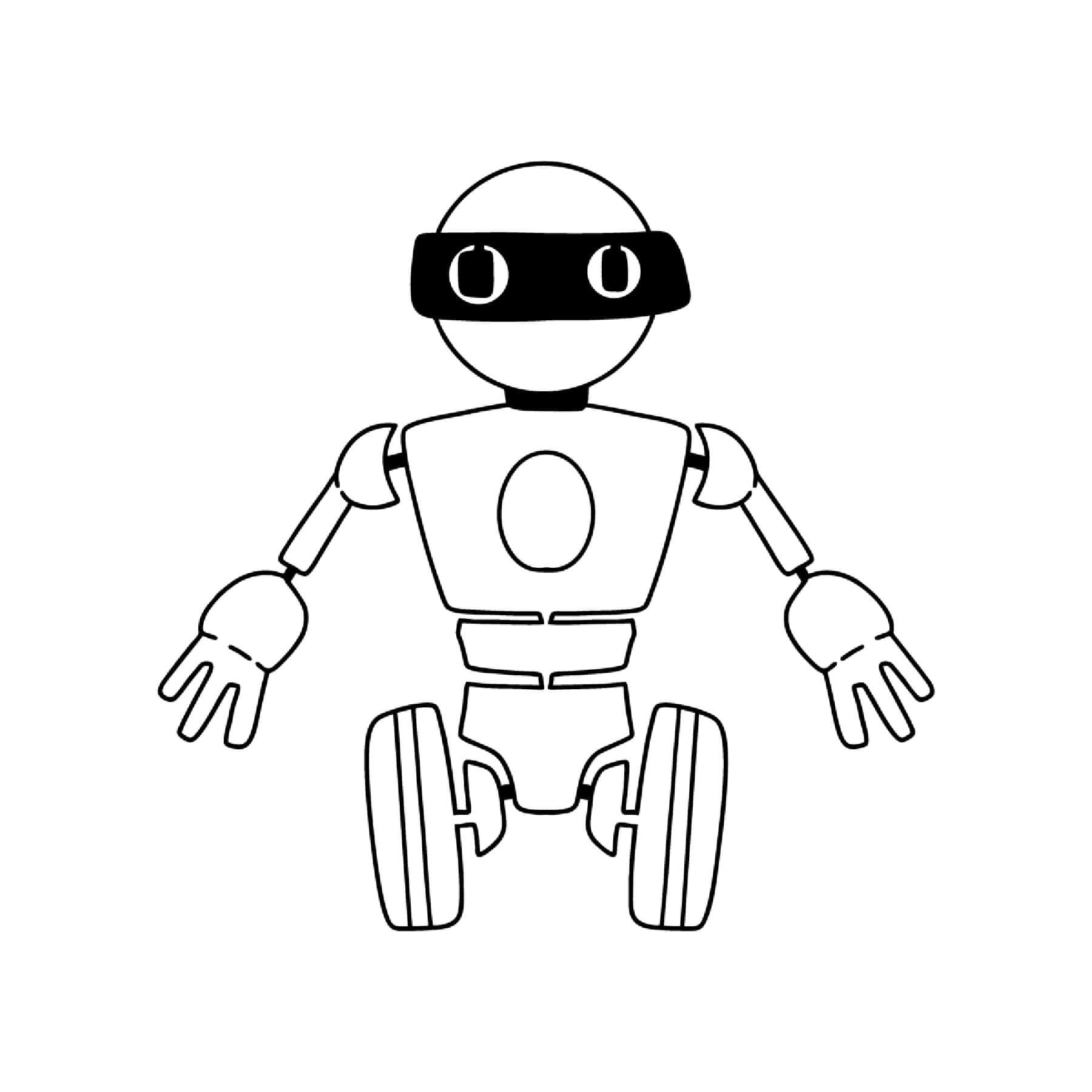Robot Zdarma Design omalovánka