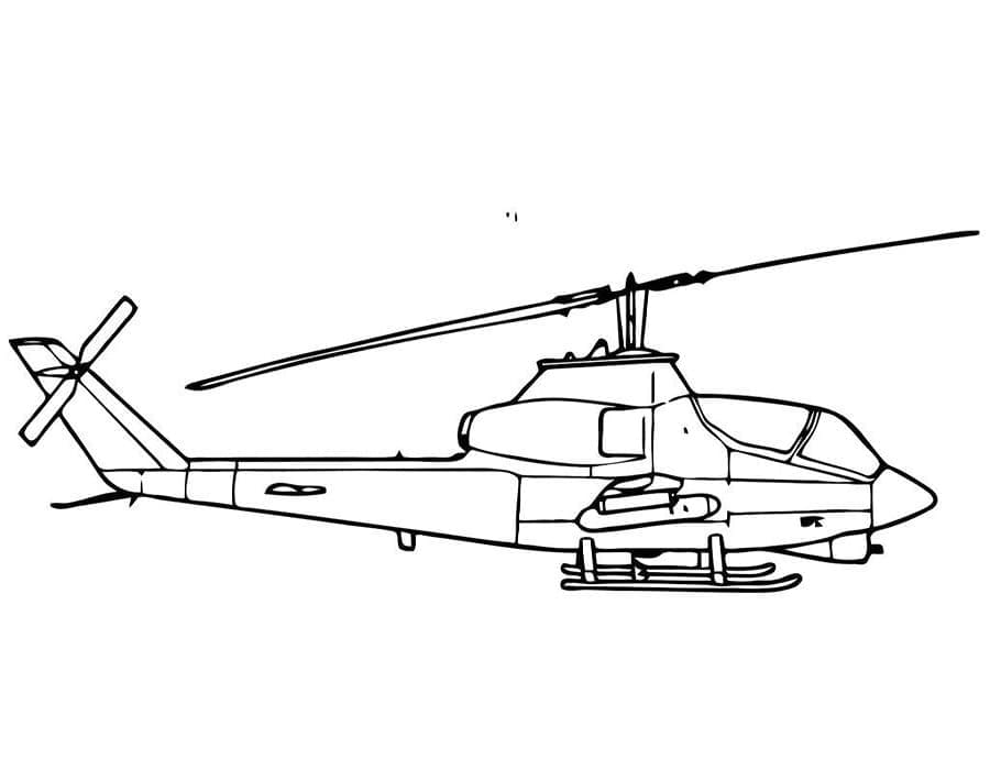 Omalovánka Roztomilý Vrtulník Pro Děti
