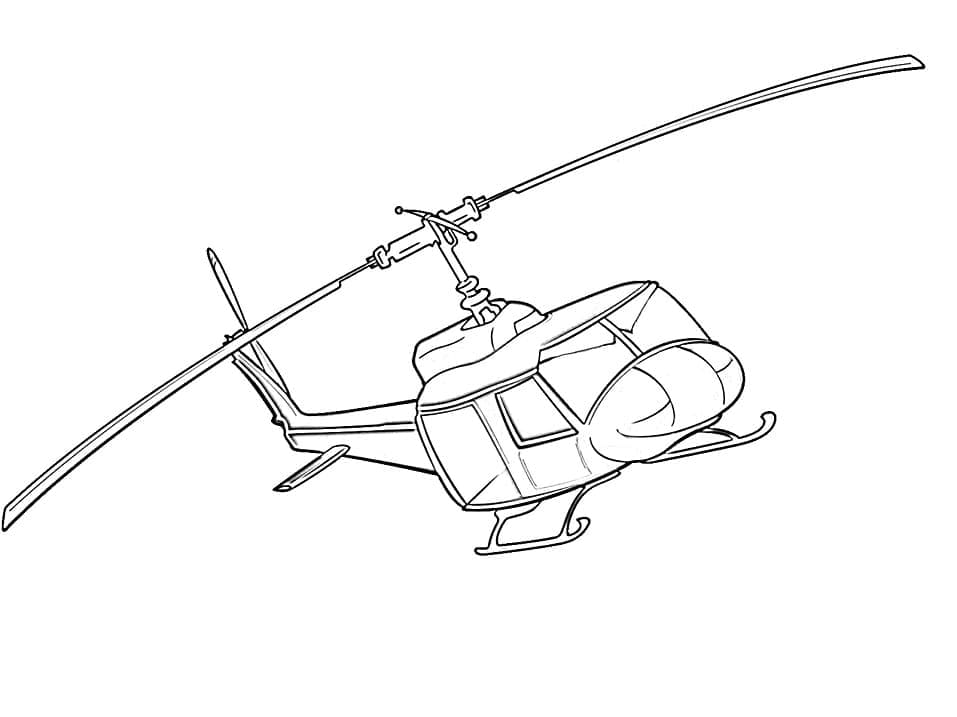 Roztomilý Vrtulník omalovánka