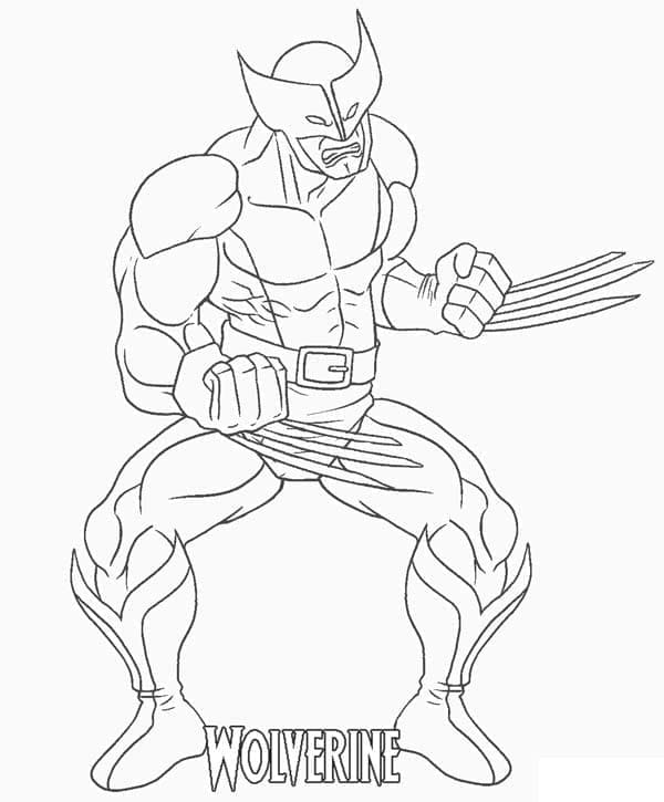 Superhrdina Wolverine omalovánka