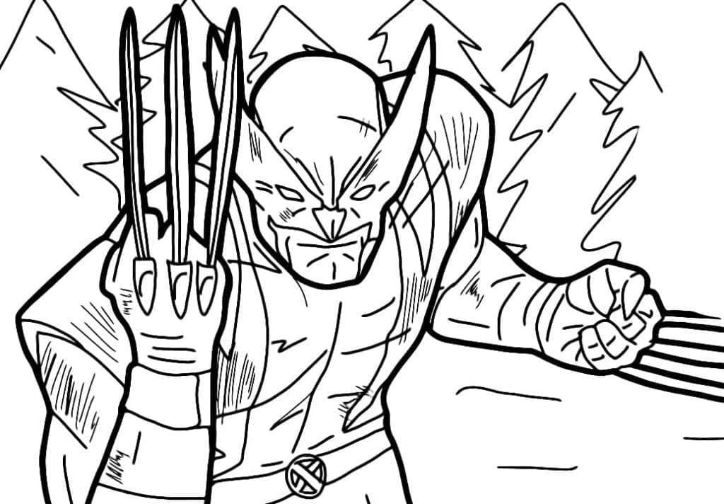 úžasně Roztomilý Wolverine omalovánka