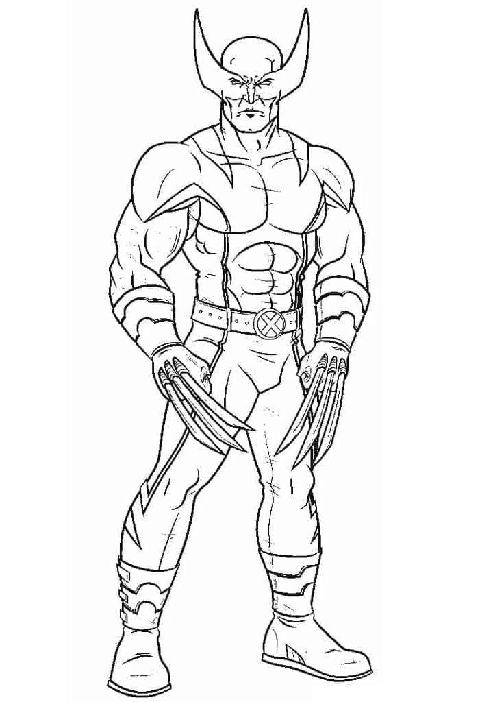 úžasný Superhrdina Wolverine omalovánka