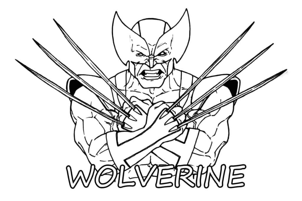 Velmi Rozzlobený Wolverine omalovánka