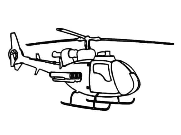 Vrtulník Pro Tisk Zdarma omalovánka