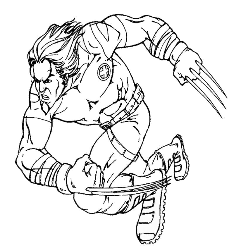 Wolverine Možnost Tisku Zdarma omalovánka