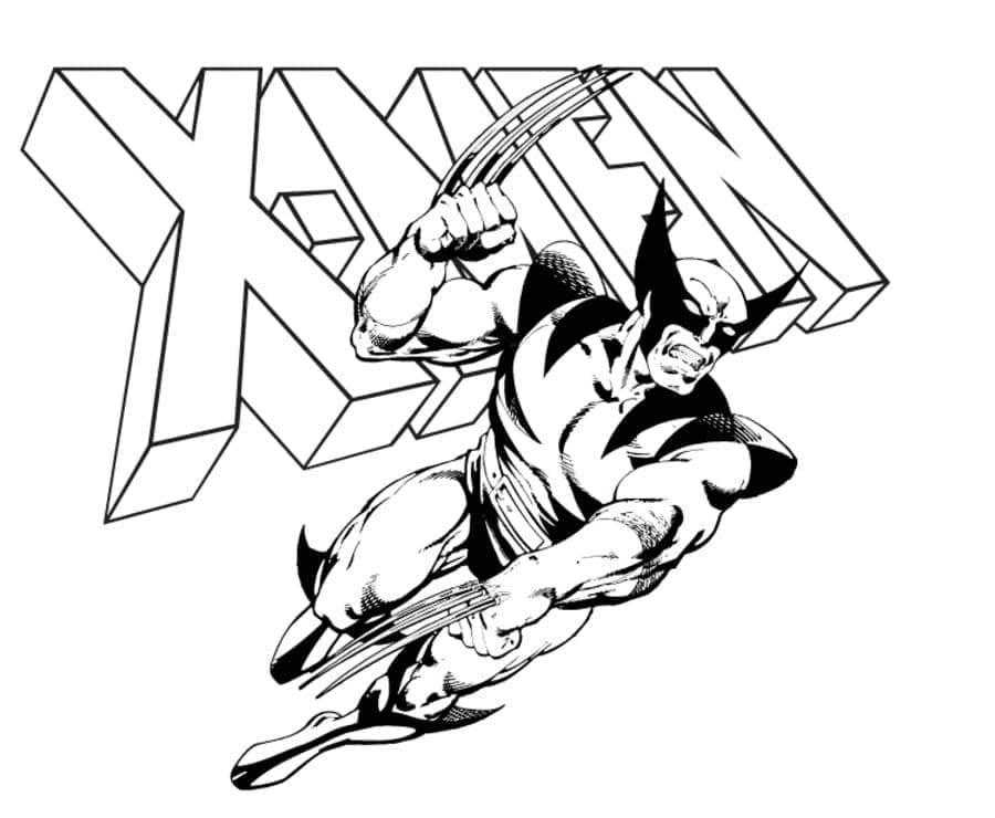 Wolverine Od x Mužů omalovánka