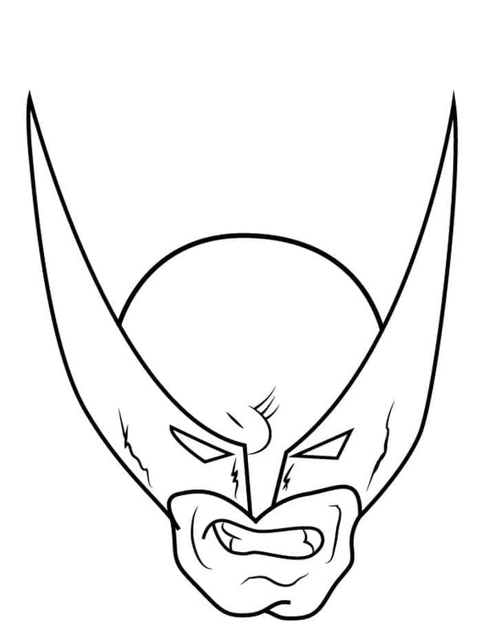 Wolverine s Maskou omalovánka