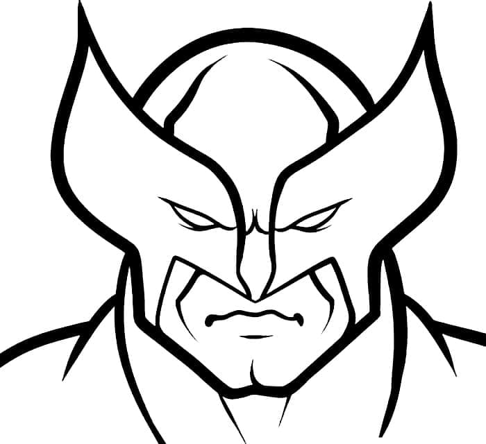 Wolverine Tvář omalovánka