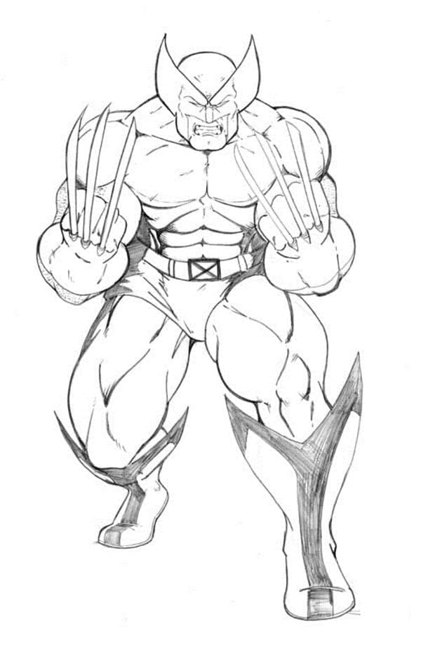 X Mužů Wolverine omalovánka