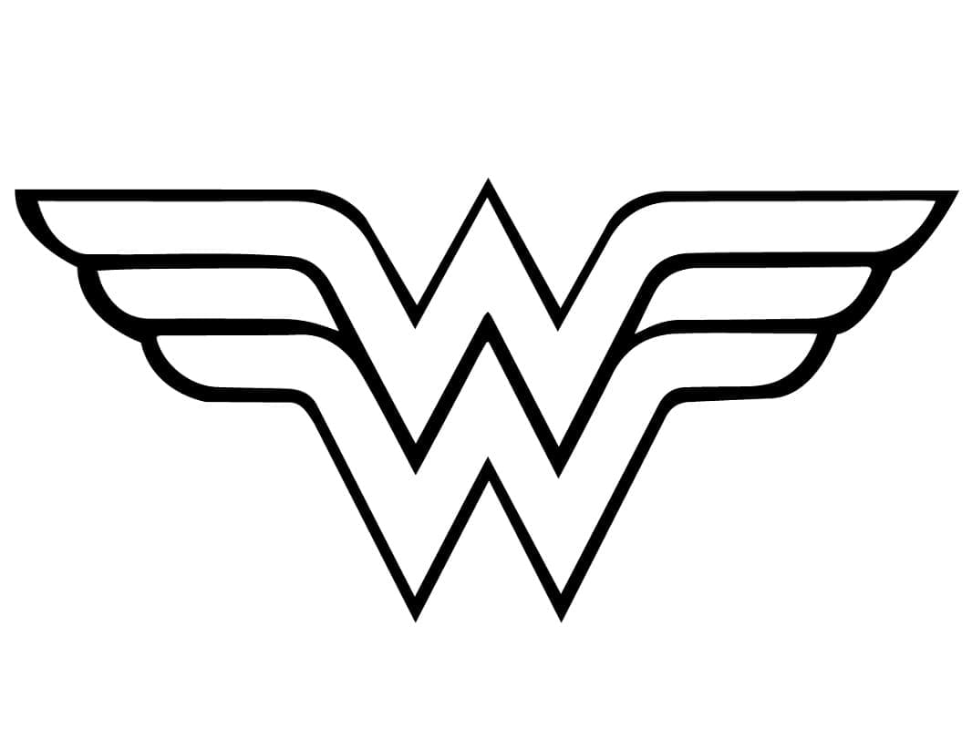Zázračná žena Logo omalovánka