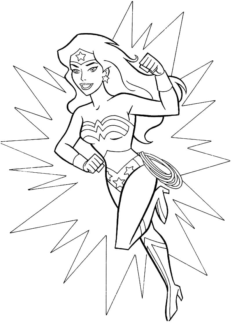 Zázračná Žena (Wonder Woman) omalovánky