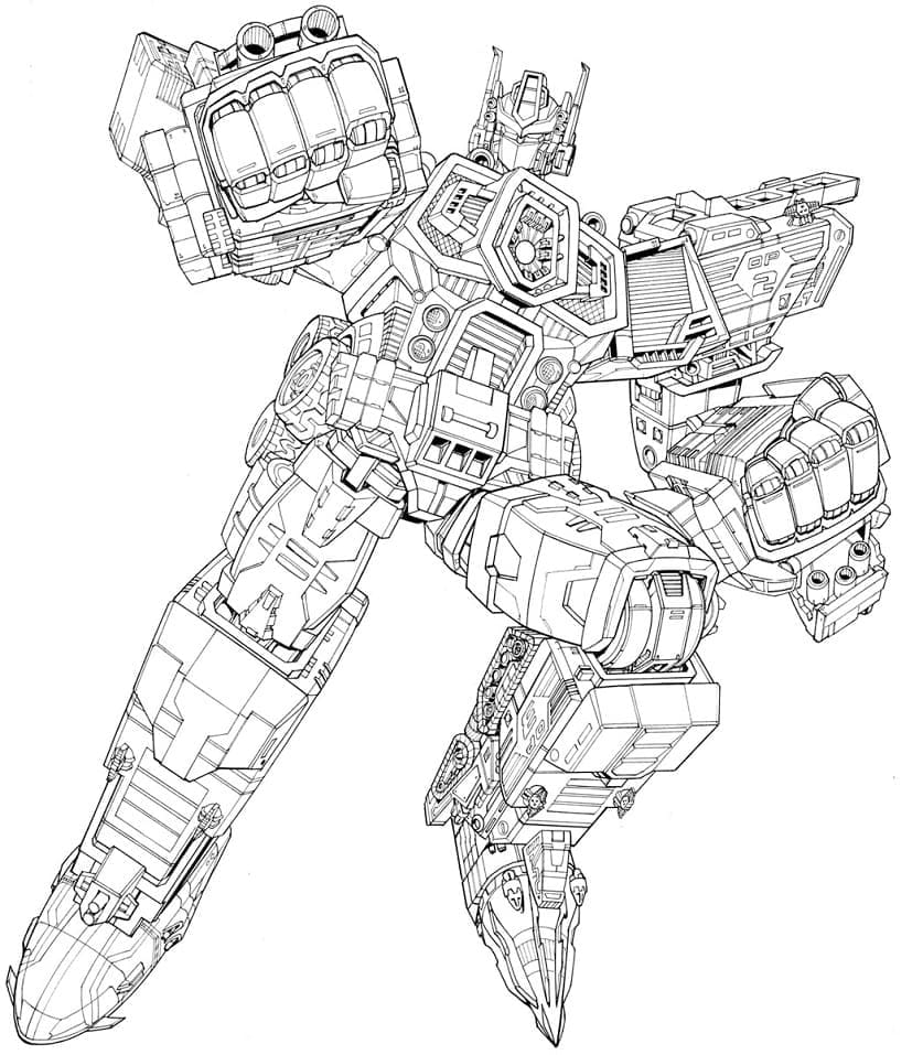 Kreslená Transformers Optimus Prime omalovánka