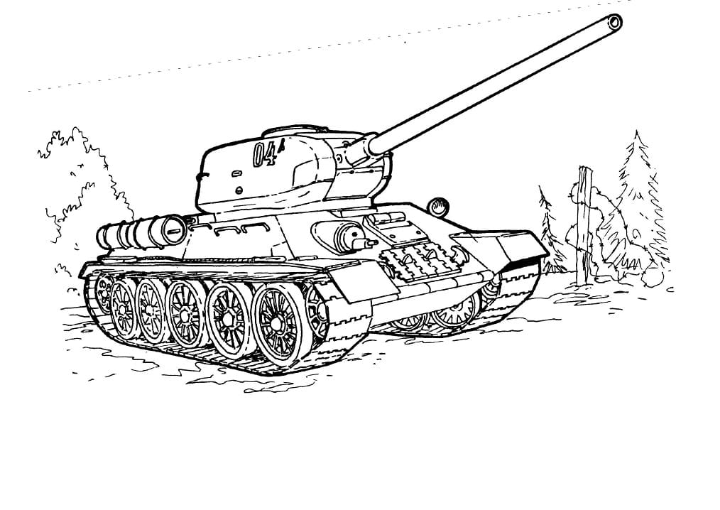 Nádrž T-34 omalovánka