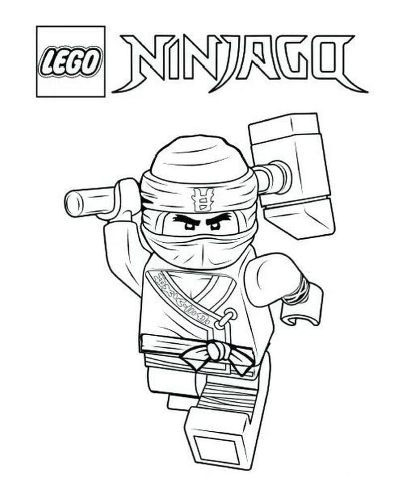 Ninjago Zdarma omalovánka