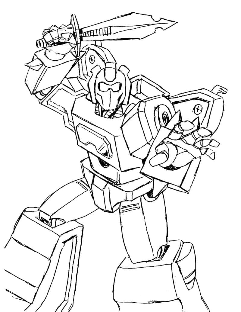 Transformers Robot Roztomilý omalovánka