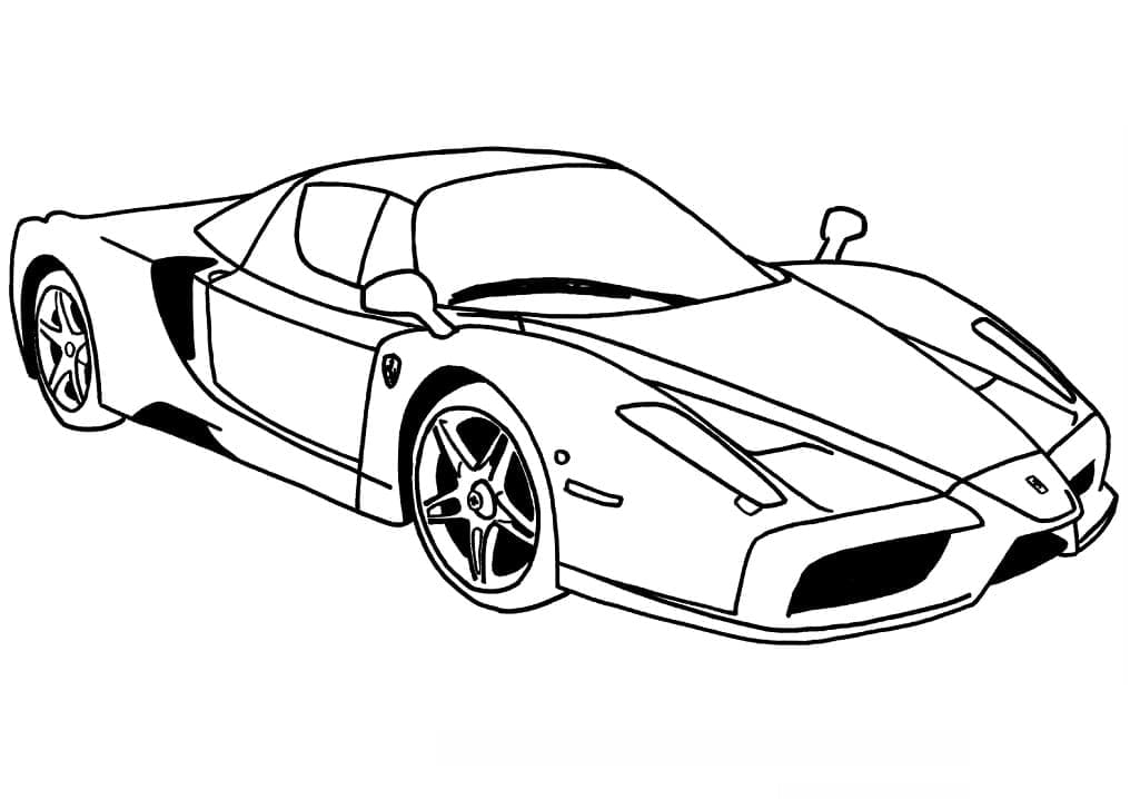 Auto Ferrari Enzo omalovánka