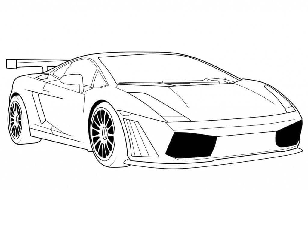 Auto Lamborghini omalovánka