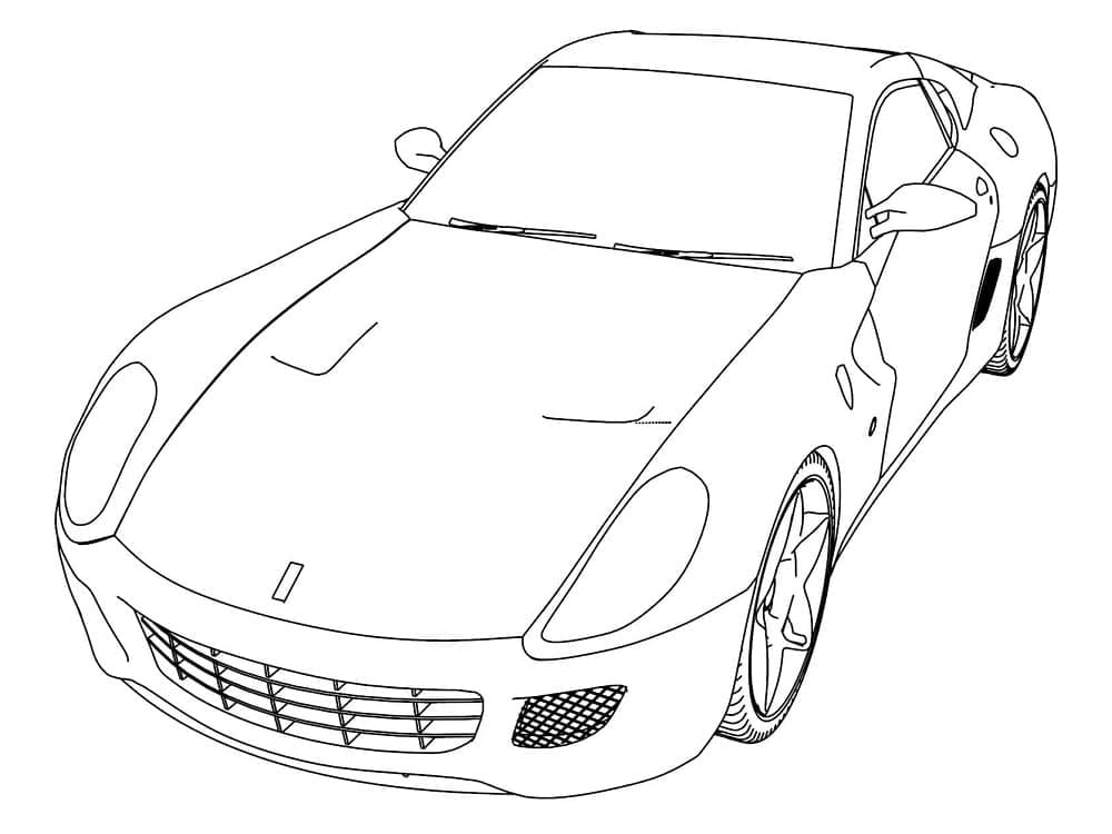 Ferrari 488 GTB omalovánka